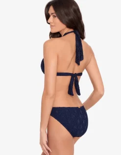 Crochet Rattan Ring Bikini Pant - Navy