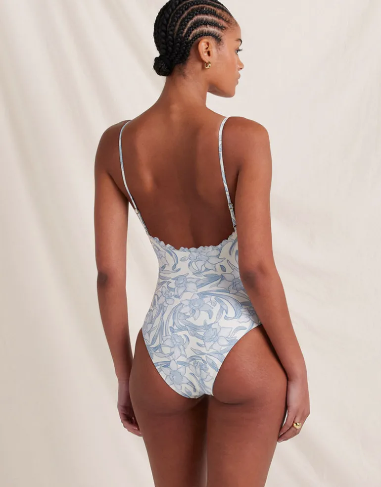 Daffodil Sonnet Swimsuit - Blue Print