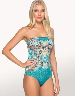 Decorum Bandeau One Piece - Teal