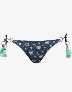 Denim Cues Ring Tie Bikini Pant