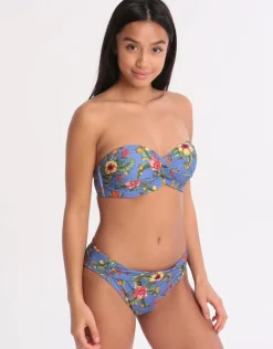 Dolcevita Merenda Banded Bikini Bottom - Blue