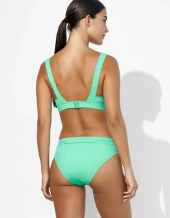 Eco Shape Bralette Crop Bikini Top - Lush Lime
