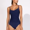 Elements Ruched Underwired Swimsuit - Indigo