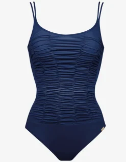 Elements Ruched Underwired Swimsuit - Indigo