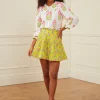 Elsie Mini Skirt - Lime Tulip