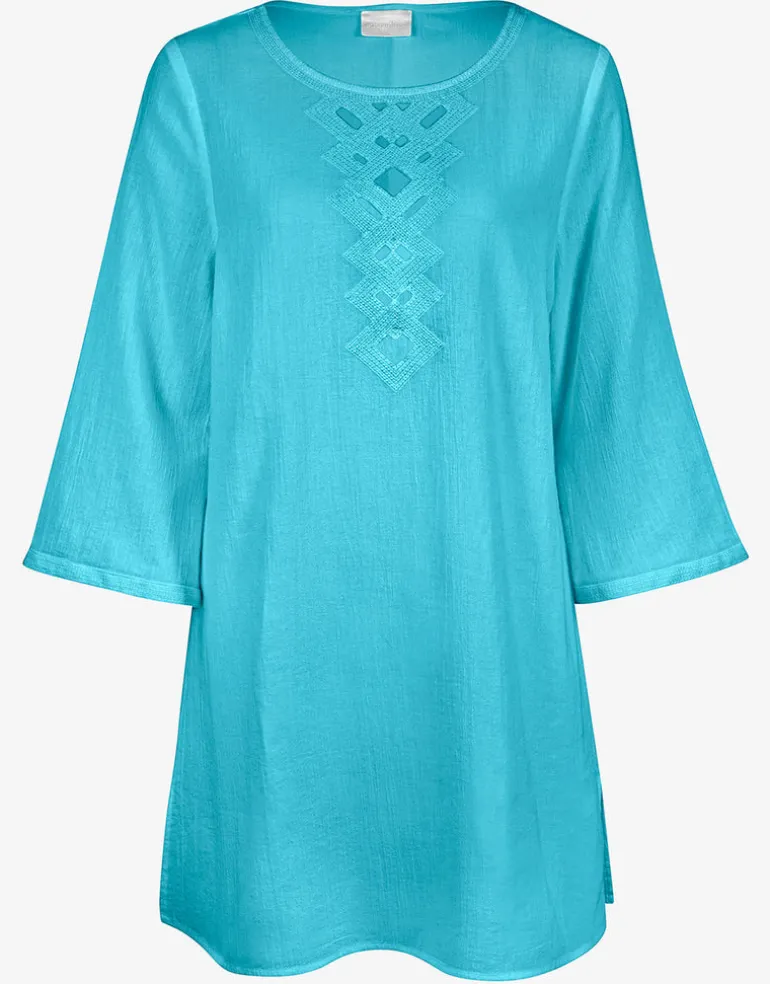 Embroidered Tunic - Turquoise