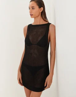 Erika Short Cover Up - Black