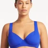Essentials Underwired C/D Cup Bikini Top - Cobalt