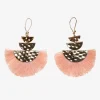 Fan Earrings - Pink
