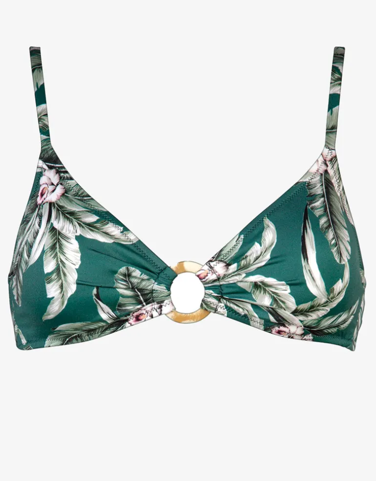 Fantasy Resort Ring Bralette Bikini Top - Jungle Boogie