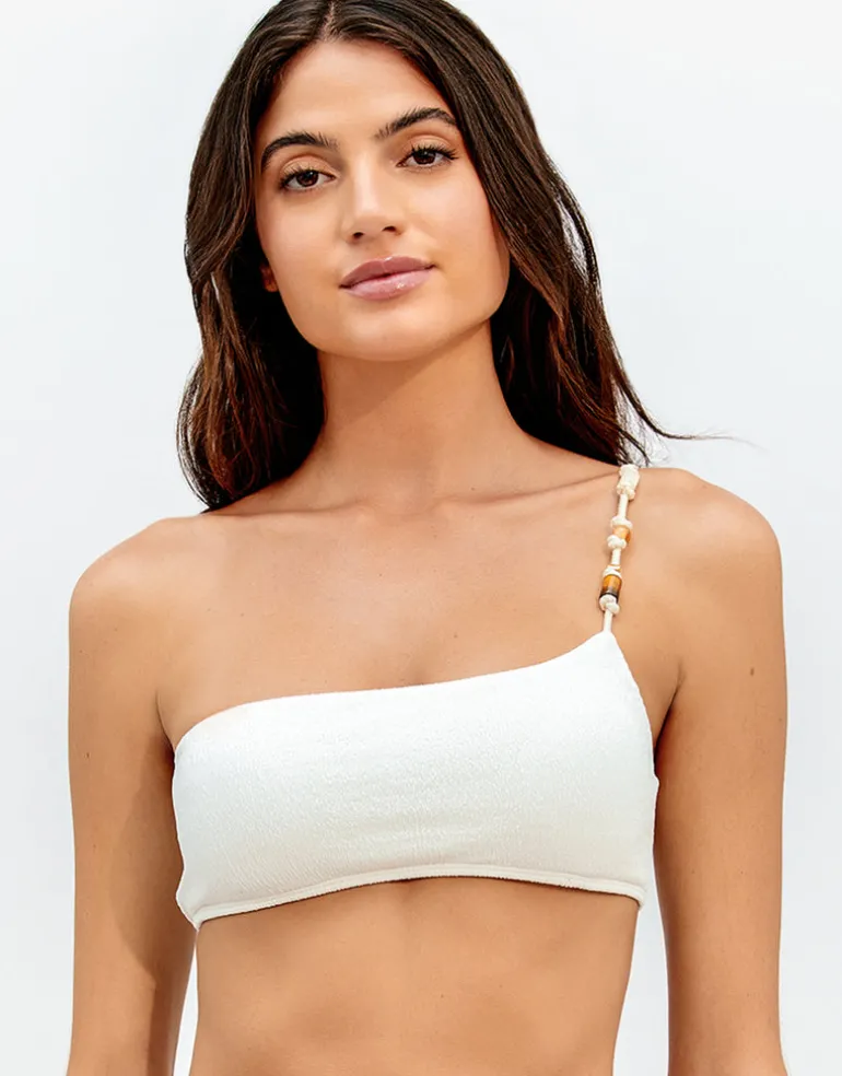 Firenze Ana Flora Bikini Top - Off White