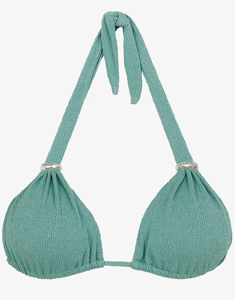 Firenze Bia Tube Bikini Top - Seaglass