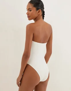 Firenze Jolie Bandeau Swimsuit - White