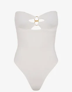 Firenze Jolie Bandeau Swimsuit - White