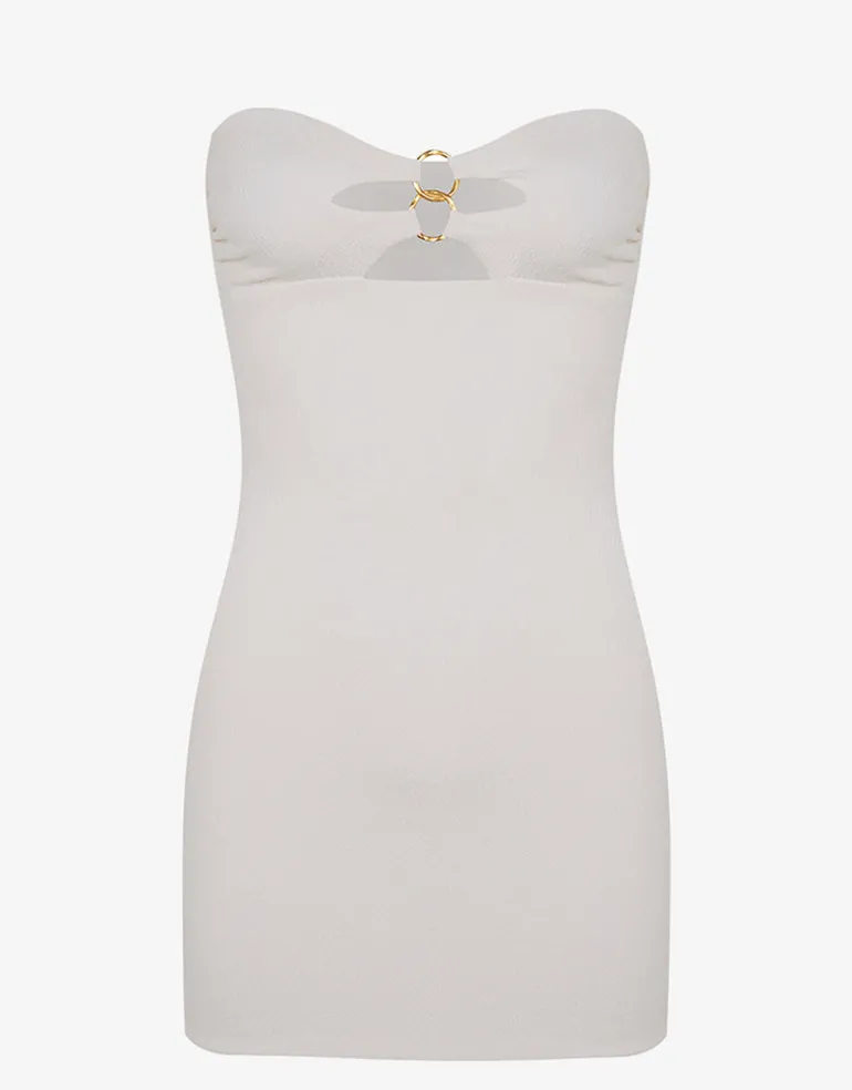 Firenze Jolie Short Dress - White