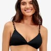 Firenze Kira Flora Bikini Top - Black