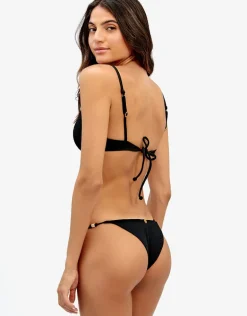 Firenze Kira Flora Bikini Top - Black
