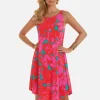Floreale Sleeveless Midi Dress - Pink