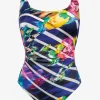 Flower Glow Swimsuit - Maritim Neon