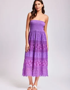 Gaia Bandeau Dress - Purple