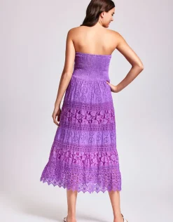 Gaia Bandeau Dress - Purple