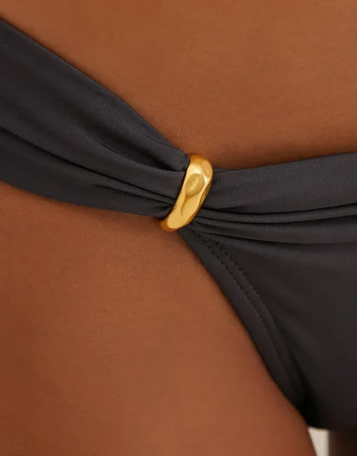 Graffiti Bia Tube Full Bikini Pant - Grey
