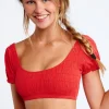 Habana Lilio Bikini Top - Red