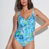 Haiti Wrap Front Swimsuit - Turquoise
