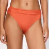 Honesty Gathered Band Bikini Pant - Flame