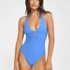 Honesty Halter Swimsuit - Horizon Blue
