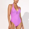 Honesty Halter Swimsuit - Violet