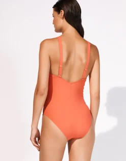 Honesty Underwired Swimsuit - Flame