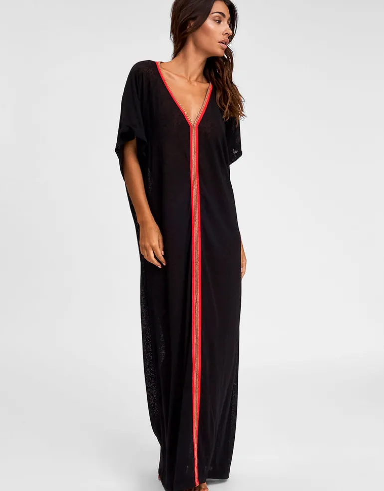 Inca Abaya Dress - Black