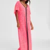 Inca Abaya Dress - Hot Pink