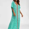 Inca Abaya Dress - Mint