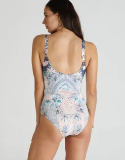 Indianic Michelle DD/E Cup One Piece Swimsuit - Floral