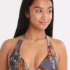 Iquitos Maho Halter Bikini Top - Blue