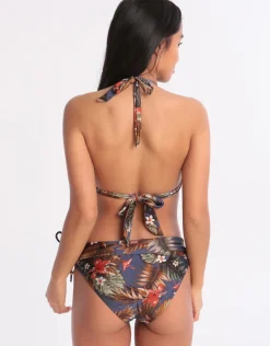 Iquitos Maho Halter Bikini Top - Blue