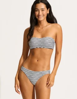 Isla Palm Bustier Bandeau Bikini Top - White