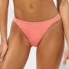 Island Nostalgia Tab Side Bikini Pant - Ocean Coral
