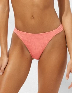 Island Nostalgia Tab Side Bikini Pant - Ocean Coral
