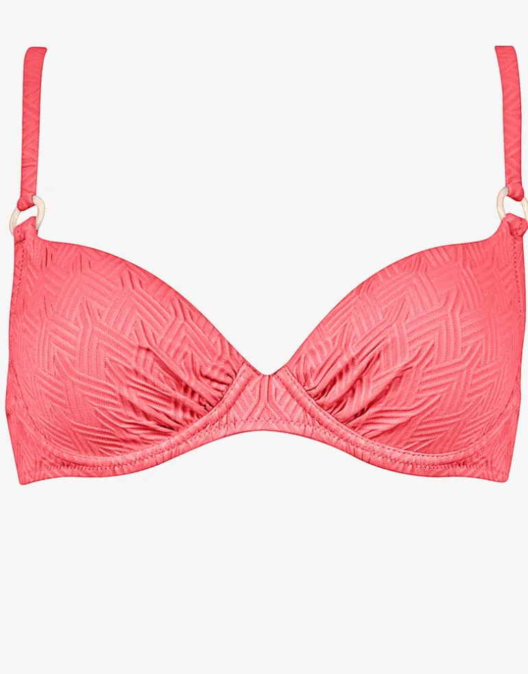 Island Nostalgia Underwired Bikini Top - Ocean Coral