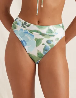 Isles Mid High Cut Bikini Pant - Watercolour