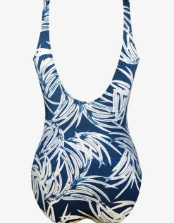 Jean Breeze Inclusive Fit Adjustable Leg Swimsuit - Denim White