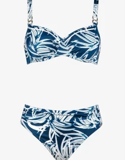 Jean Breeze Underwired Bikini Set - Denim White