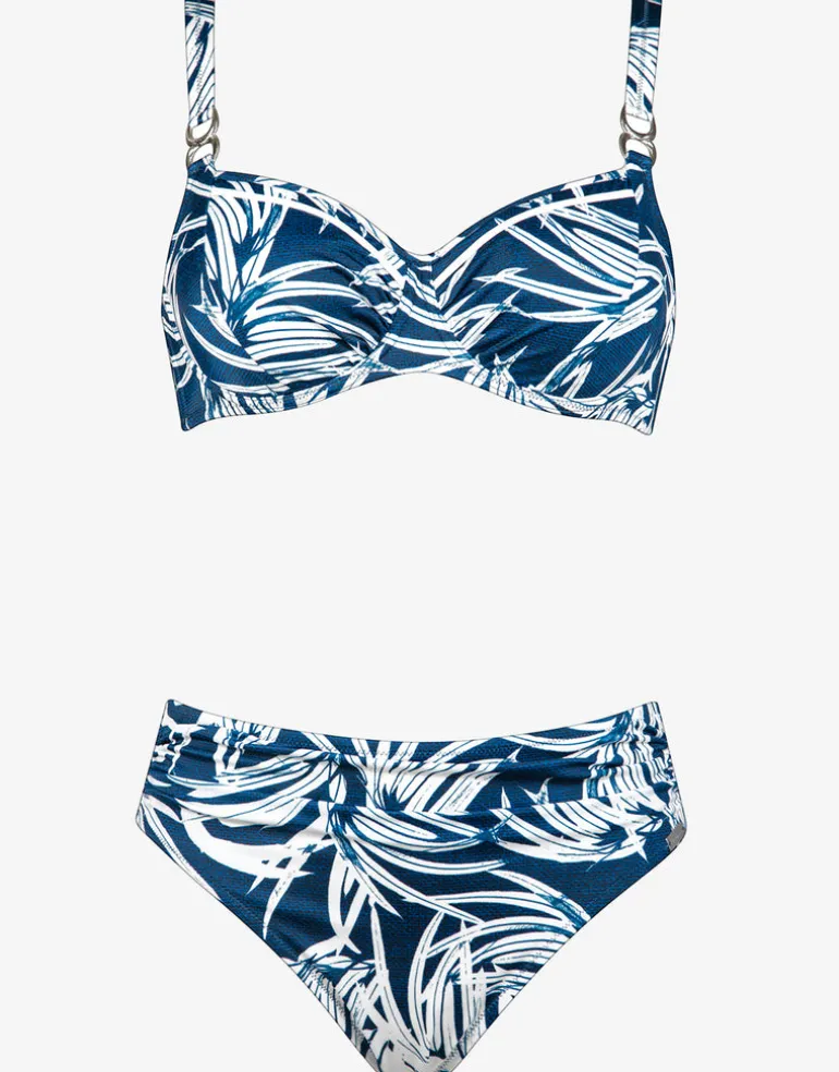 Jean Breeze Underwired Bikini Set - Denim White