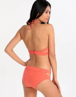 Jetset Banded Regular Side Split Pant - Coral