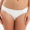 Jetset Gathered Side Bikini Bottom - White