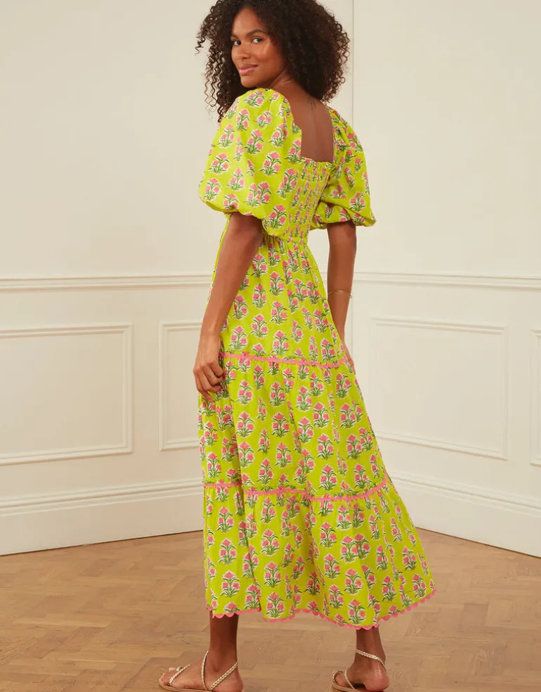 Jodhpur Dress - Lime Tulip