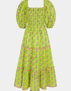 Jodhpur Dress - Lime Tulip